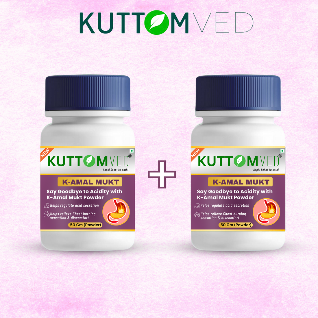 Pack Of 2 | Full 1 Month Course | Acidity Care Ayurvedic Powder | K-AMAL MUKT