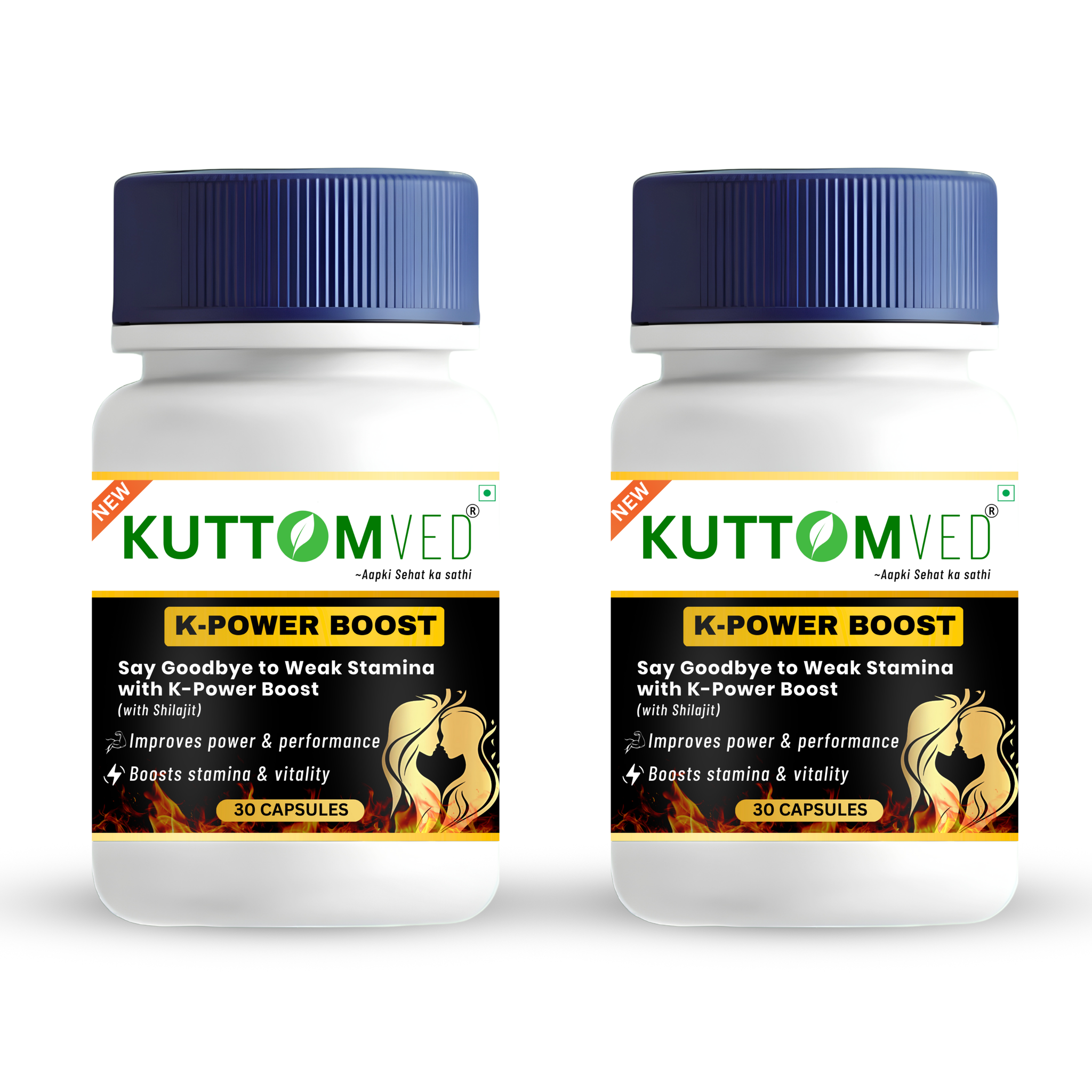 Pack of 2 Power Boost | Ayurvedic Stamina & Vitality Booster for Men | 60 Capsules | Full 1 Month Course